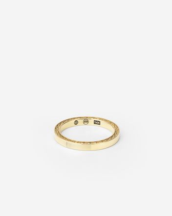 George Mini Glatt Ring 14kt Gold