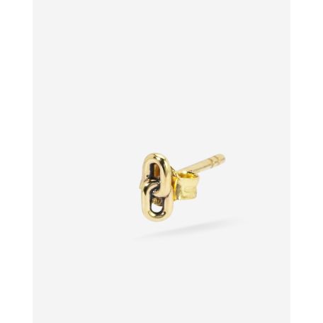 Stacking Stud Double Link Gold 14ct Single Piece